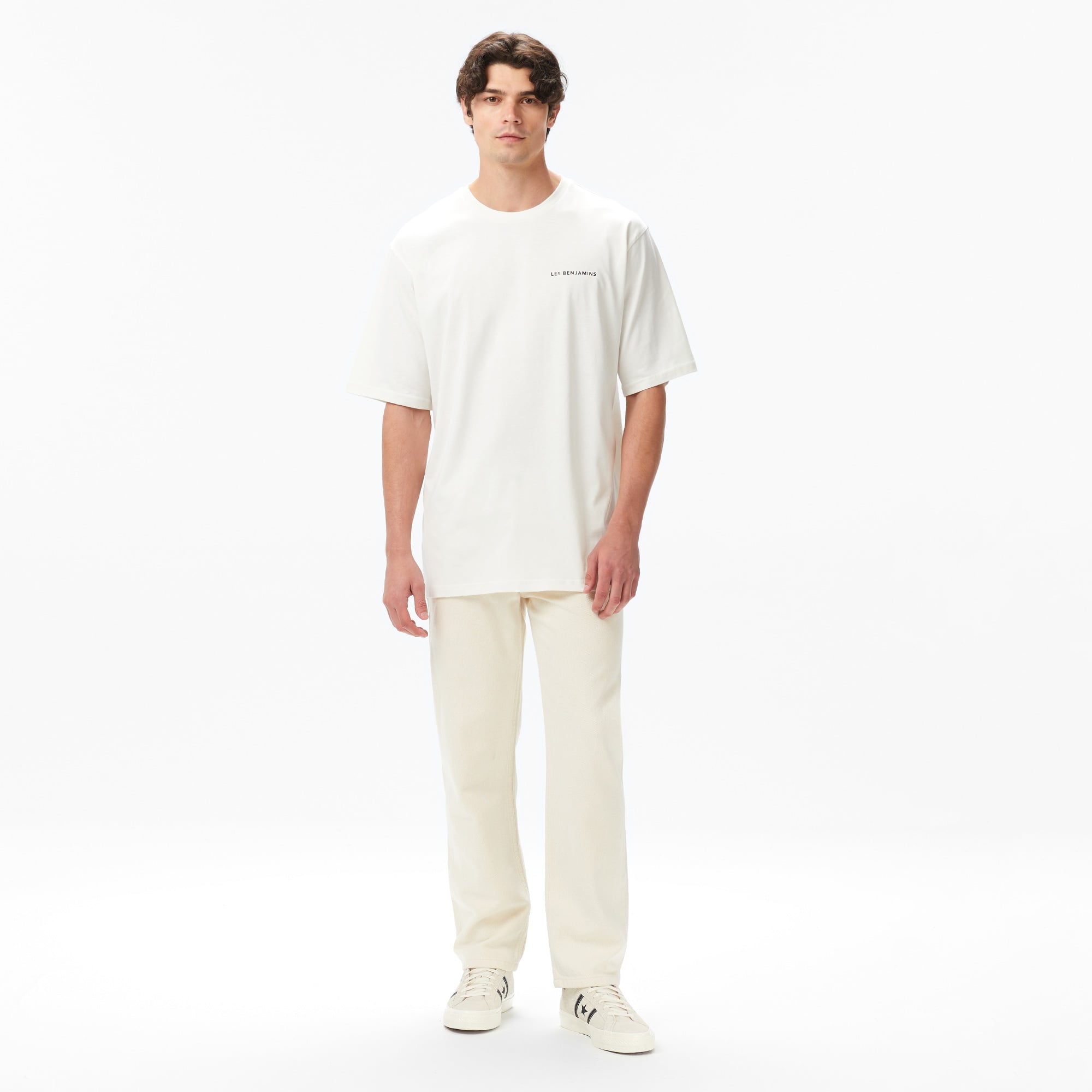 Les Benjamins Erkek Beyaz T-Shirt