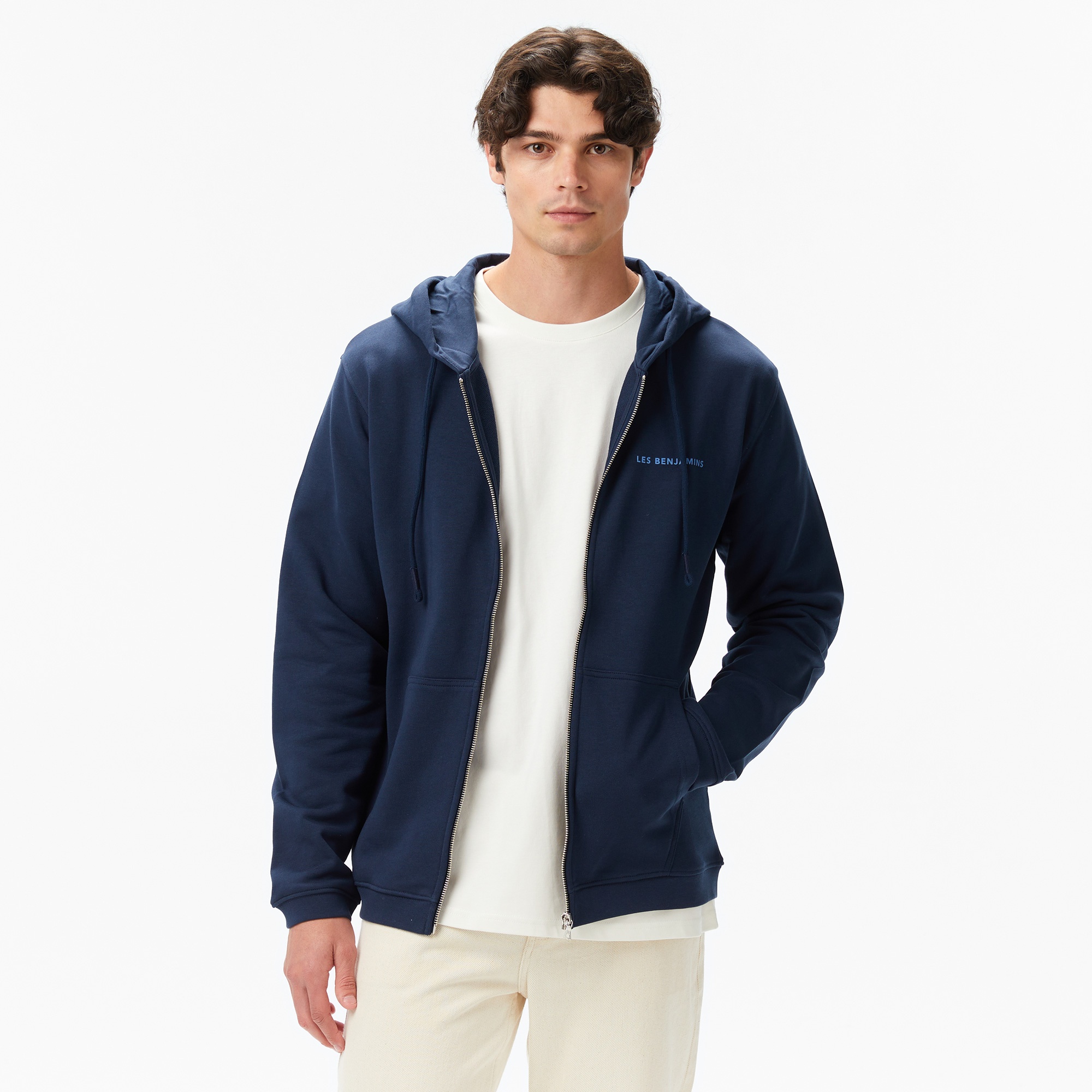 Les Benjamins Erkek Mavi Sweatshirt