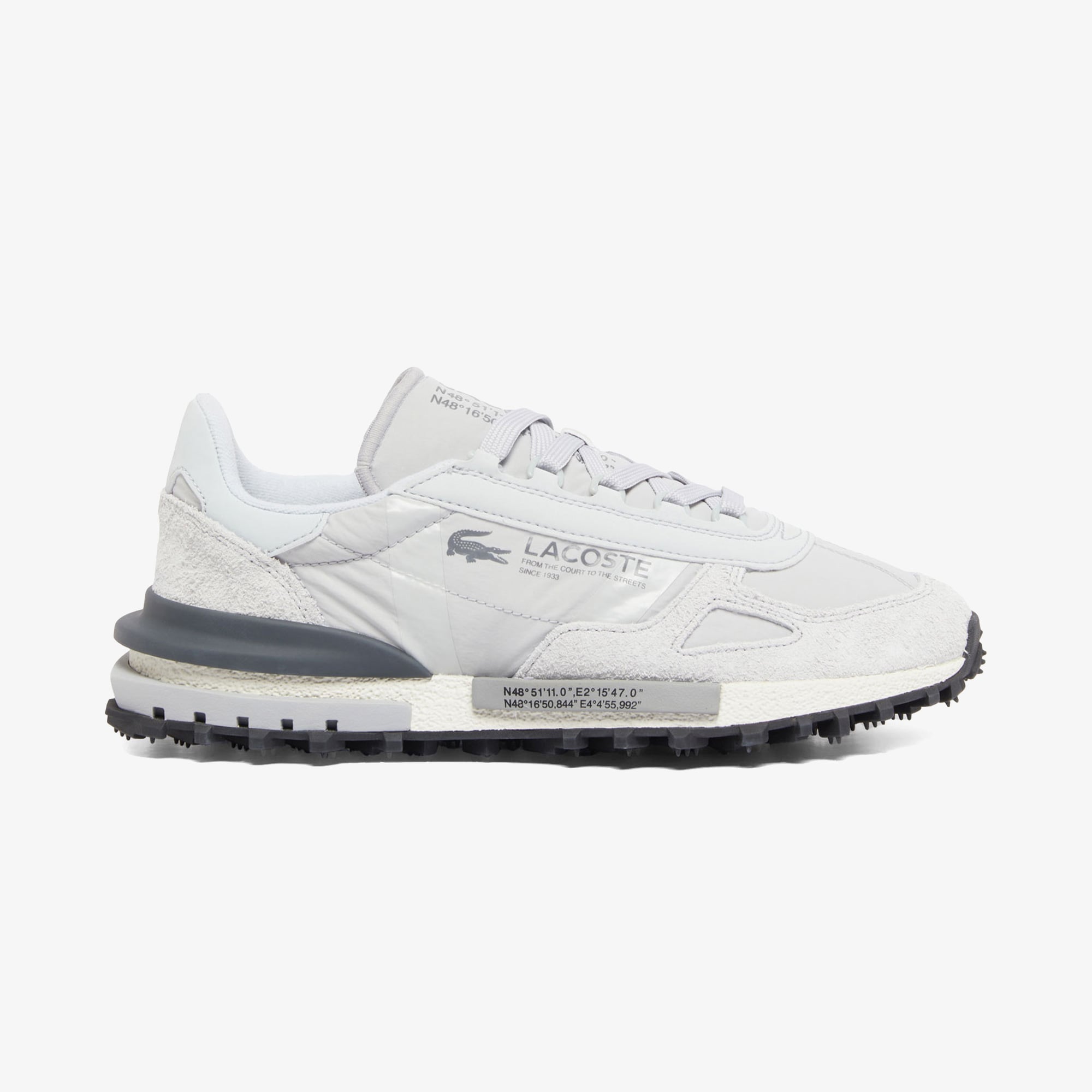  Lacoste Elite Active Erkek Açık Gri Sneaker