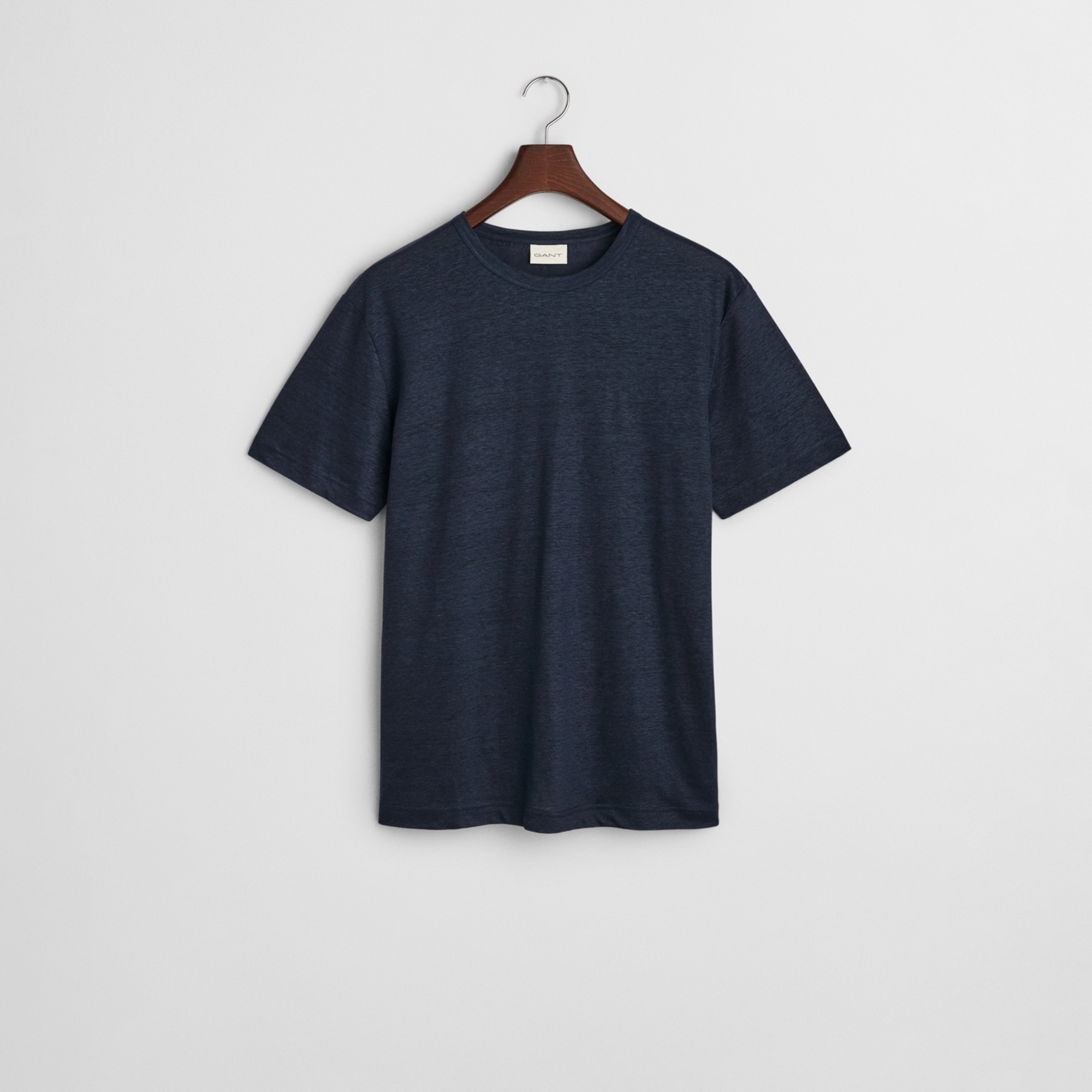 GANT Erkek Lacivert Regular Fit Bisiklet Yaka T-Shirt