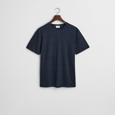  GANT Erkek Lacivert Regular Fit Bisiklet Yaka T-Shirt