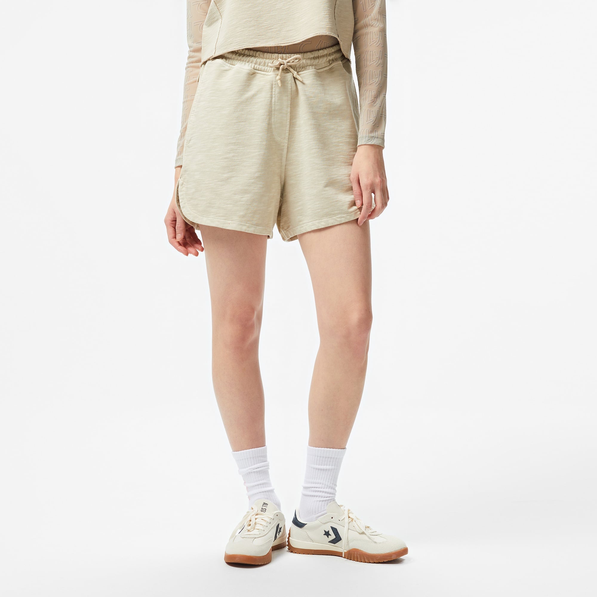 UNITED4 Kadın Krem Şort