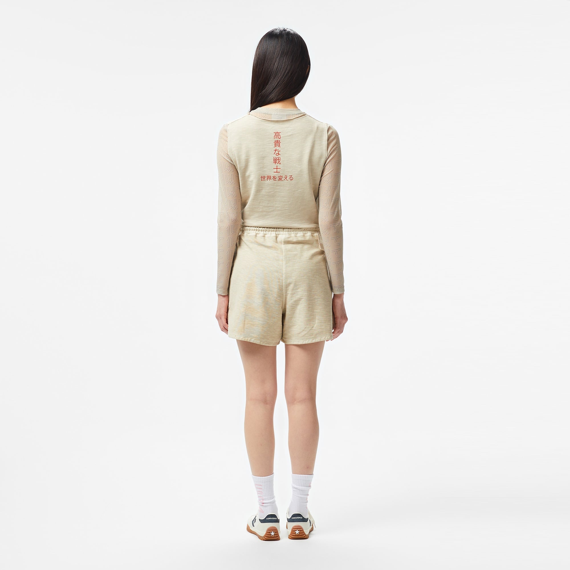 UNITED4 Kadın Krem Şort