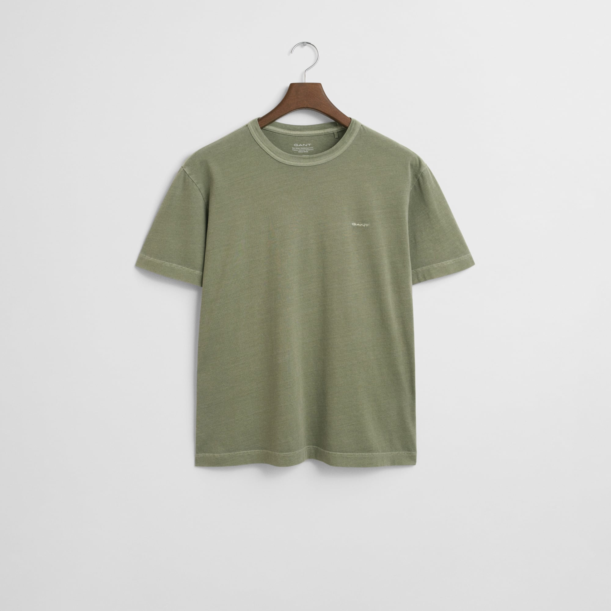  GANT Erkek Yeşil Regular Fit Bisiklet Yaka T-Shirt