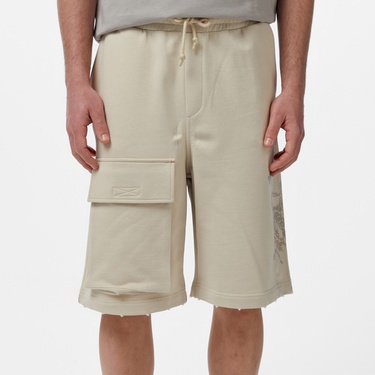  UNITED4 Erkek Krem Şort