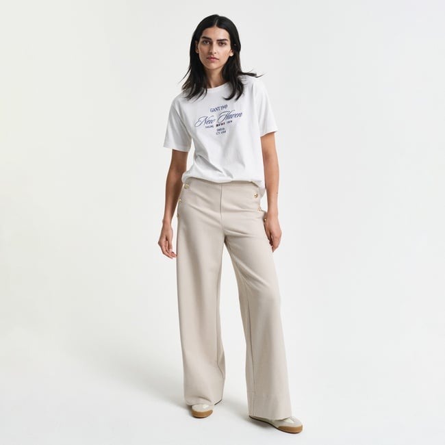  GANT Kadın Bej Straight Fit Pantolon