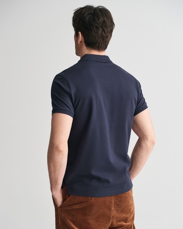  GANT Erkek Lacivert Slim Fit Polo