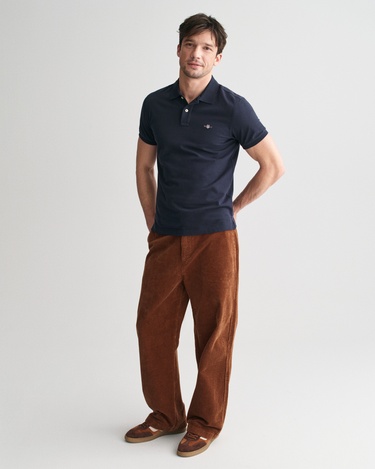  GANT Erkek Lacivert Slim Fit Polo