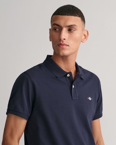  GANT Erkek Lacivert Slim Fit Polo