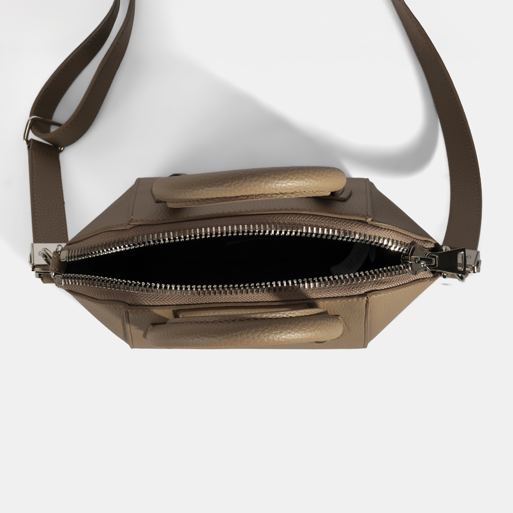 Kadın Bej Omuz Askılı Mini El Çantası