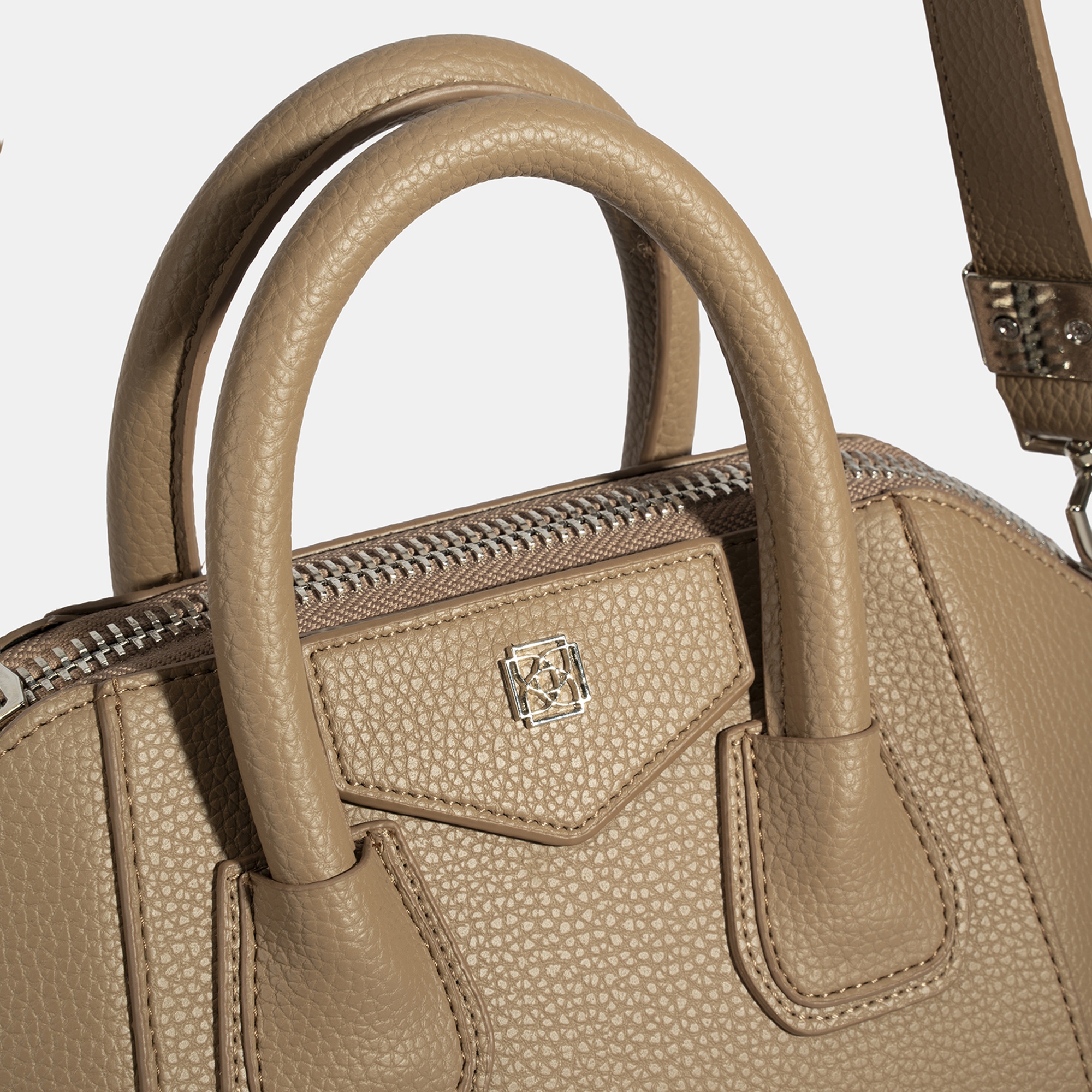 Kadın Bej Omuz Askılı Mini El Çantası