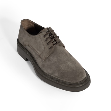  Erkek Vizon Bağcıklı Günlük Süet Ayakkabı