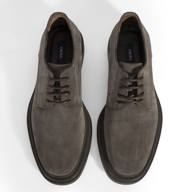  Erkek Vizon Bağcıklı Günlük Süet Ayakkabı