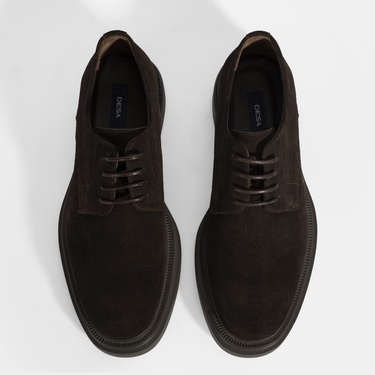 Erkek Kahve Bağcıklı Günlük Süet Ayakkabı