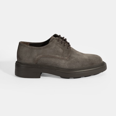  Erkek Vizon Bağcıklı Günlük Süet Ayakkabı