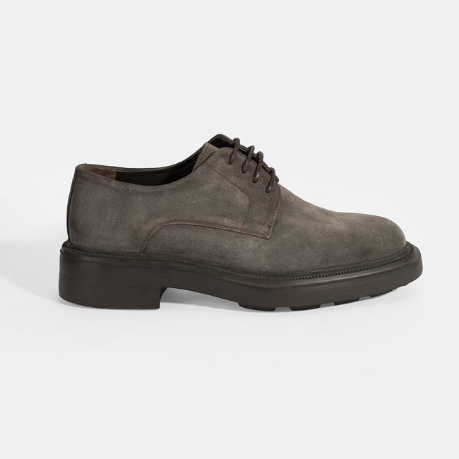  Erkek Vizon Bağcıklı Günlük Süet Ayakkabı