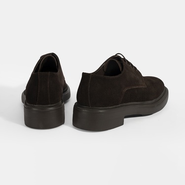  Erkek Kahve Bağcıklı Günlük Süet Ayakkabı