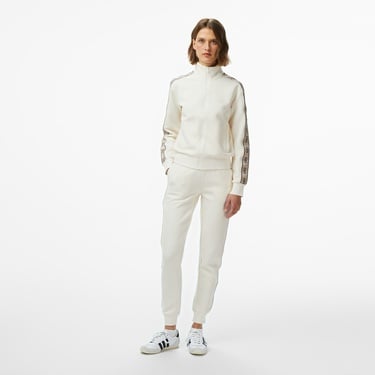  Guess Britney Full Zip Punto Milano 300 Kadın Krem Rengi Sweatshirt