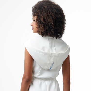  Lacoste House of SuperStep x Lacoste Kadın Beyaz Elbise