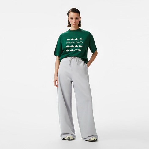  Lacoste House of SuperStep x Lacoste Kadın Gri Eşofman Altı