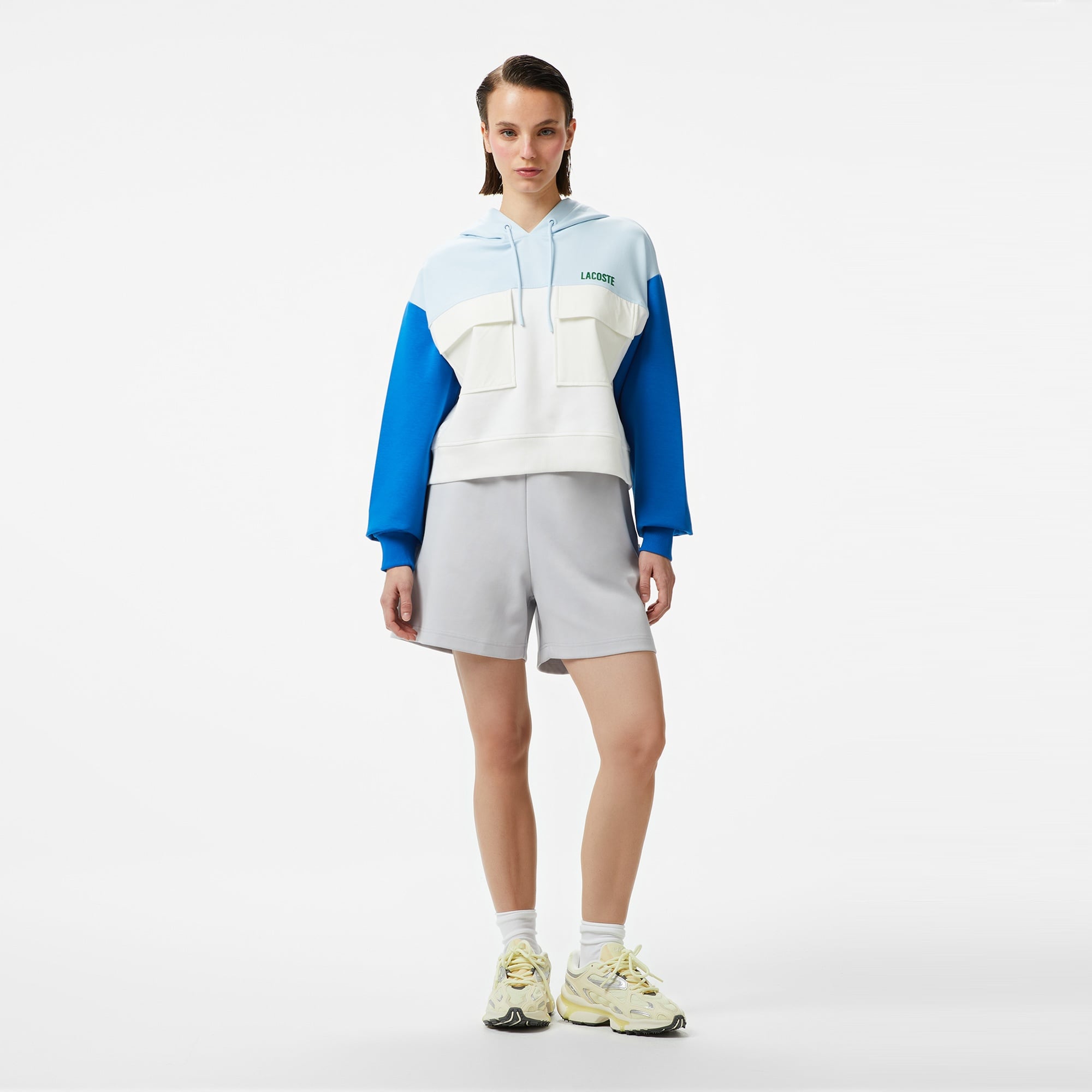 Lacoste House of SuperStep x Lacoste Kadın Beyaz Sweatshirt