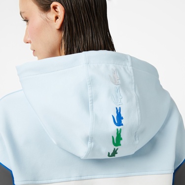  Lacoste House of SuperStep x Lacoste Kadın Beyaz Sweatshirt