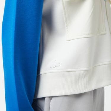  Lacoste House of SuperStep x Lacoste Kadın Beyaz Sweatshirt
