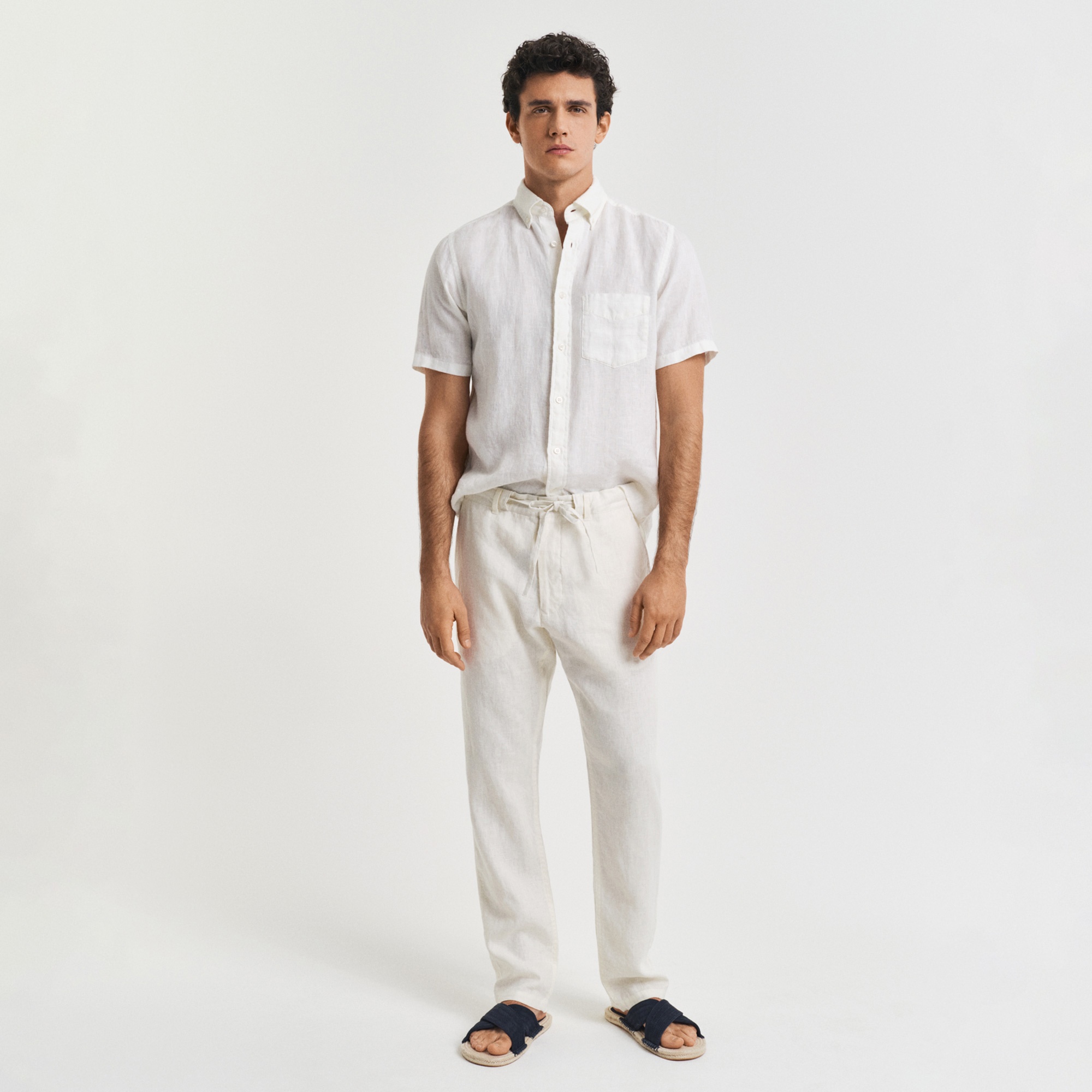 GANT Erkek Krem Relaxed Fit Pantolon