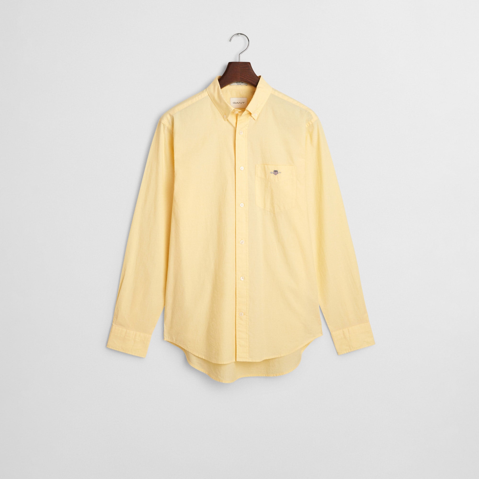  GANT Erkek Sarı Regular Fit Düğmeli Yaka Poplin Gömlek