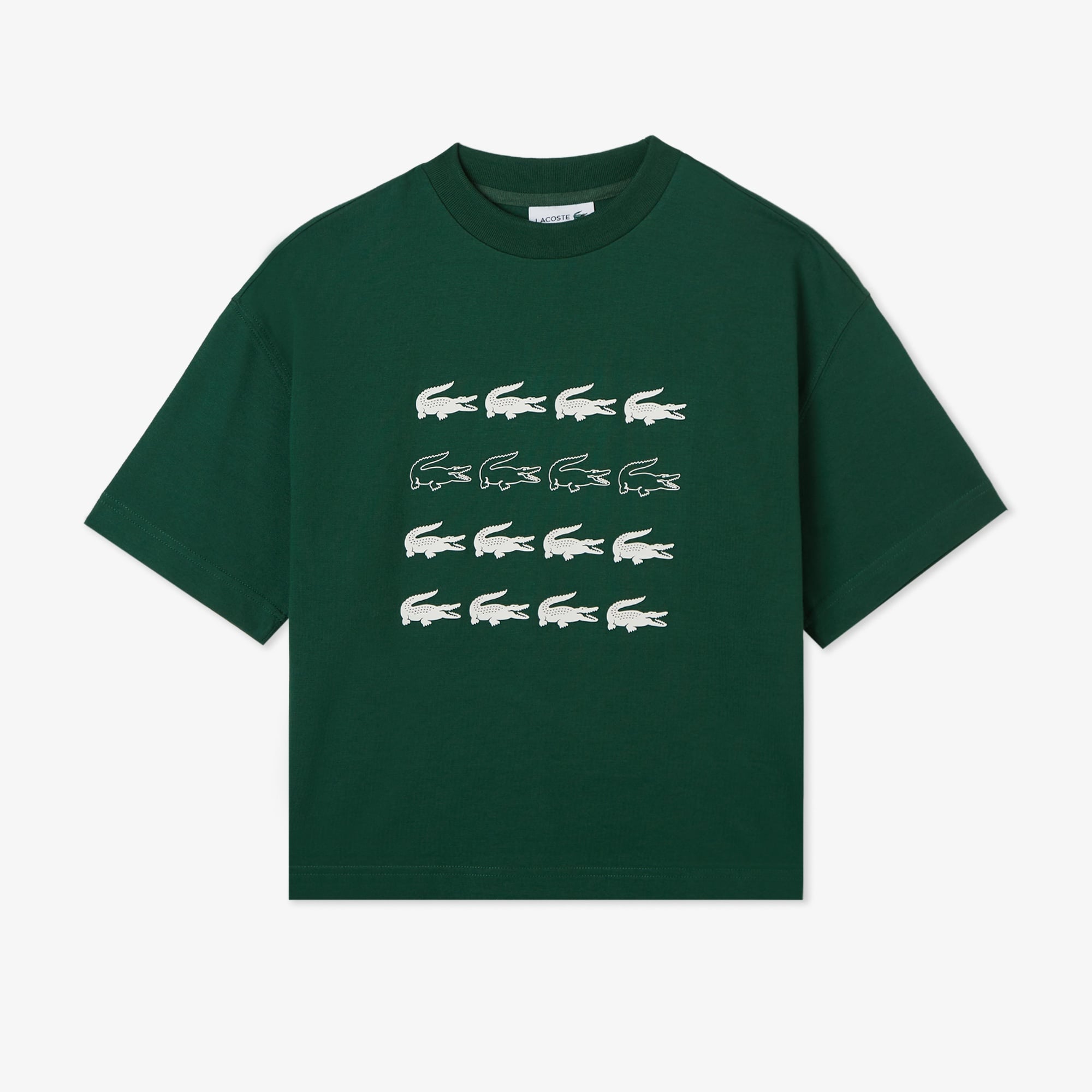 Lacoste House of SuperStep x Lacoste Kadın Yeşil T-Shirt