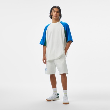  Lacoste House of SuperStep x Lacoste Erkek Beyaz Şort