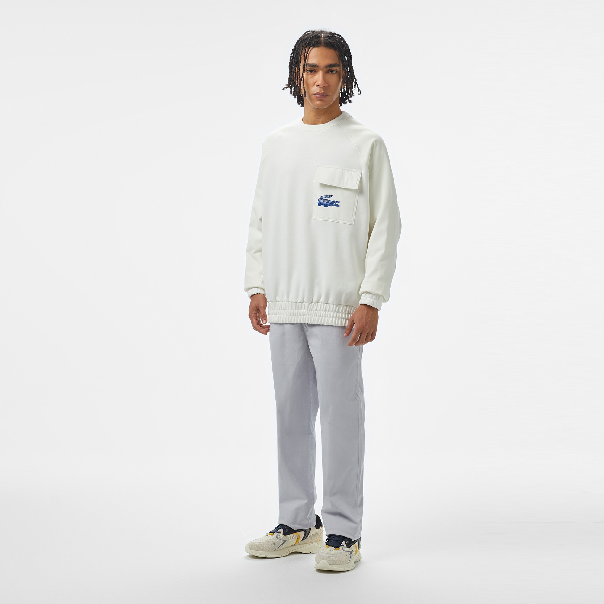 Lacoste House of SuperStep x Lacoste Erkek Gri Pantolon