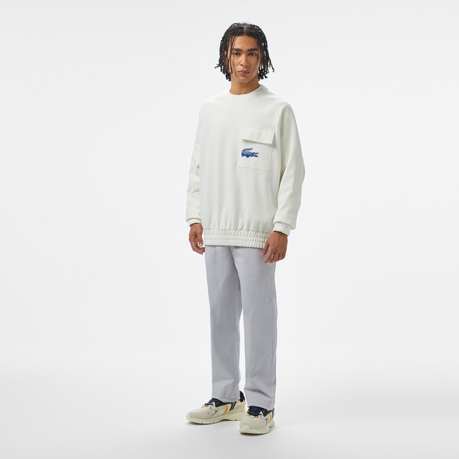  Lacoste House of SuperStep x Lacoste Erkek Gri Pantolon