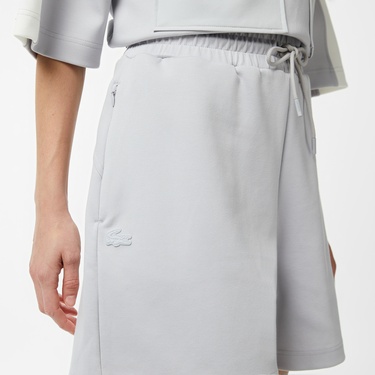  Lacoste House of SuperStep x Lacoste Kadın Gri Şort