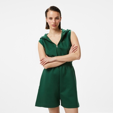  Lacoste House of SuperStep x Lacoste Kadın Yeşil Elbise