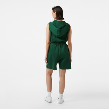  Lacoste House of SuperStep x Lacoste Kadın Yeşil Elbise