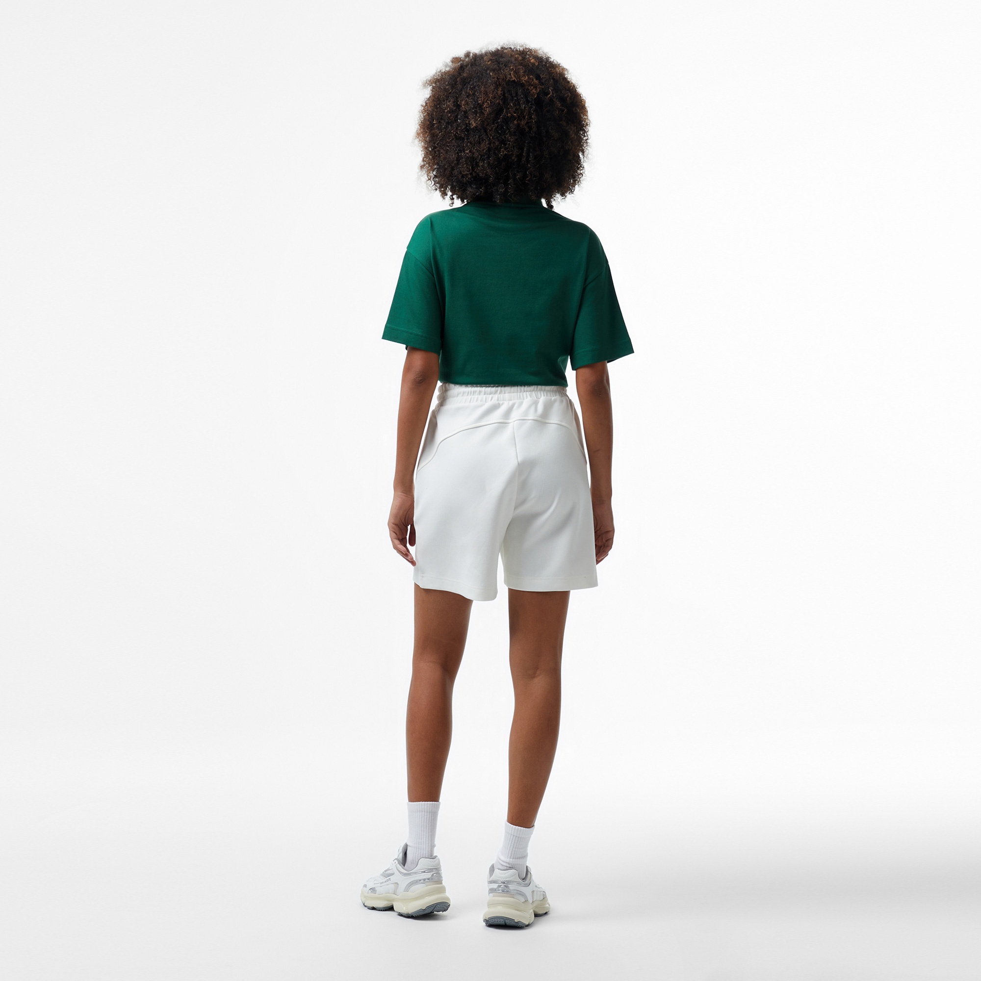 Lacoste House of SuperStep x Lacoste Kadın Beyaz Şort