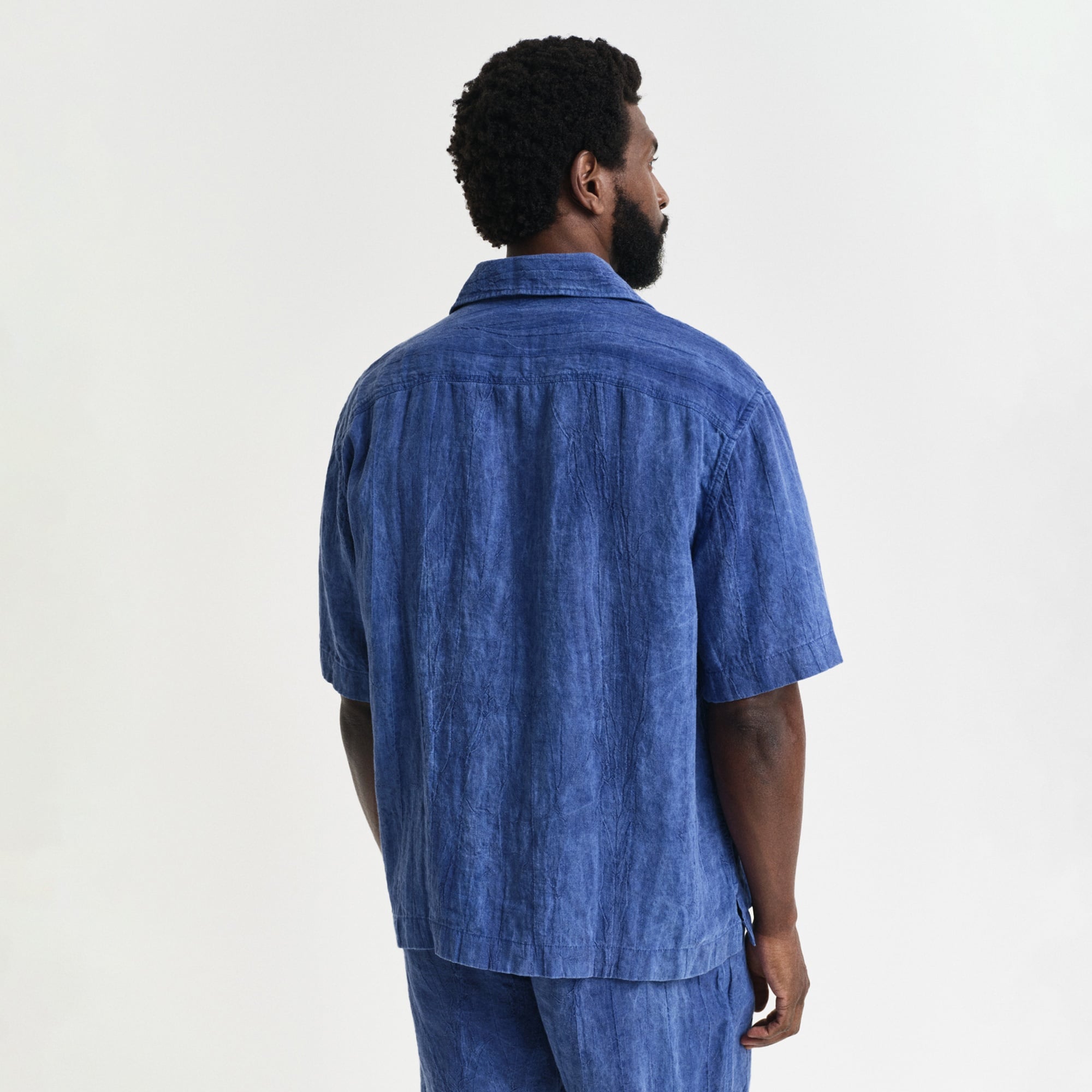 GANT Erkek Lacivert Relaxed Fit Klasik Yaka Gömlek