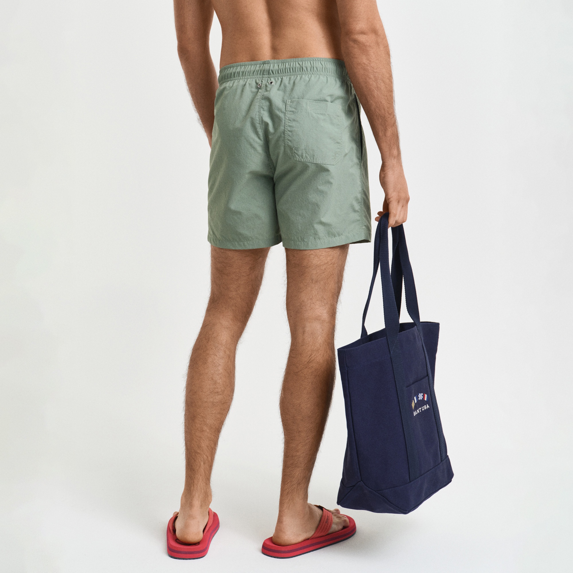 GANT Erkek Yeşil Regular Fit Mayo Şort