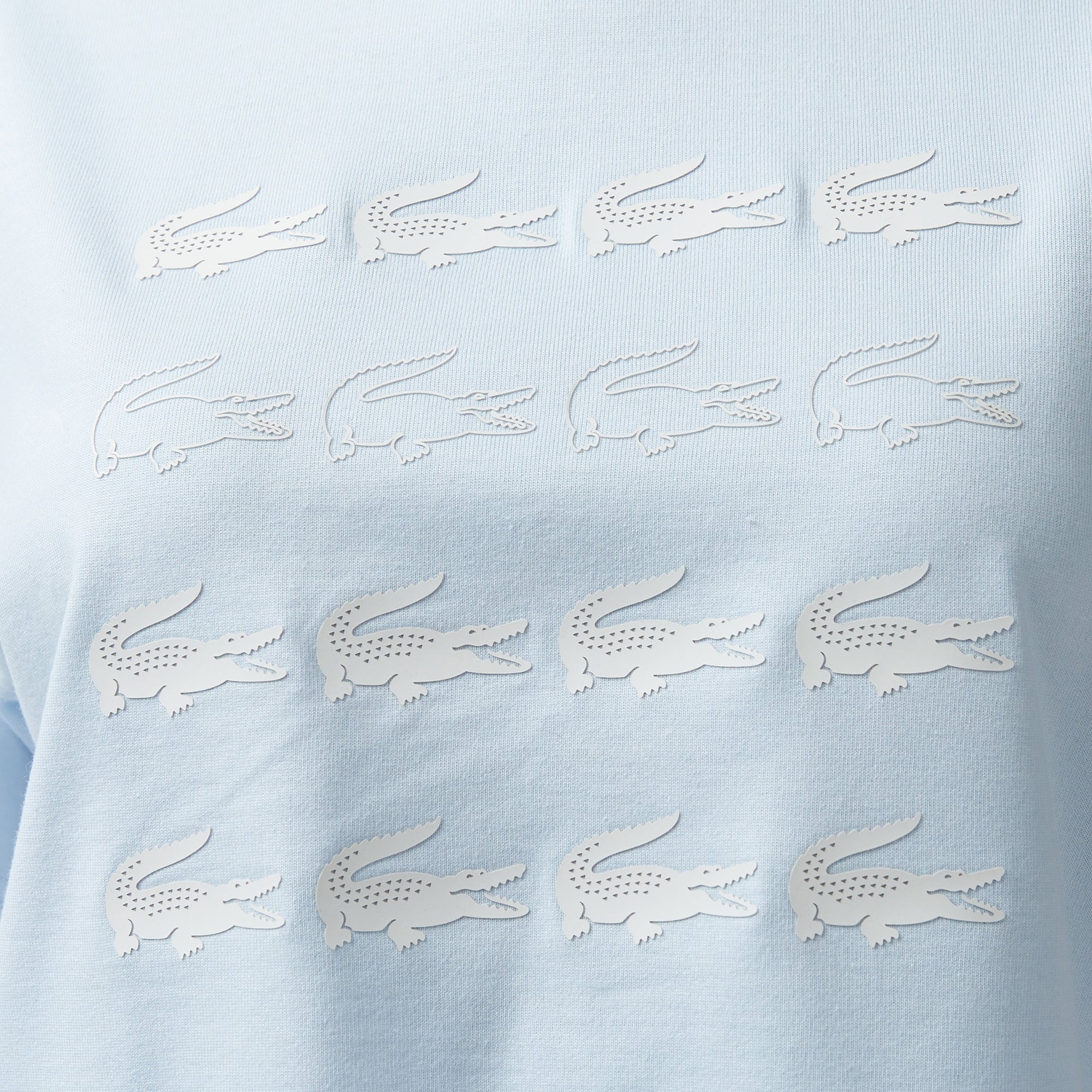 Lacoste House of SuperStep x Lacoste Kadın Mavi T-Shirt