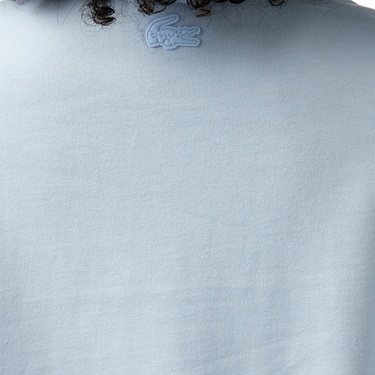  Lacoste House of SuperStep x Lacoste Kadın Mavi T-Shirt