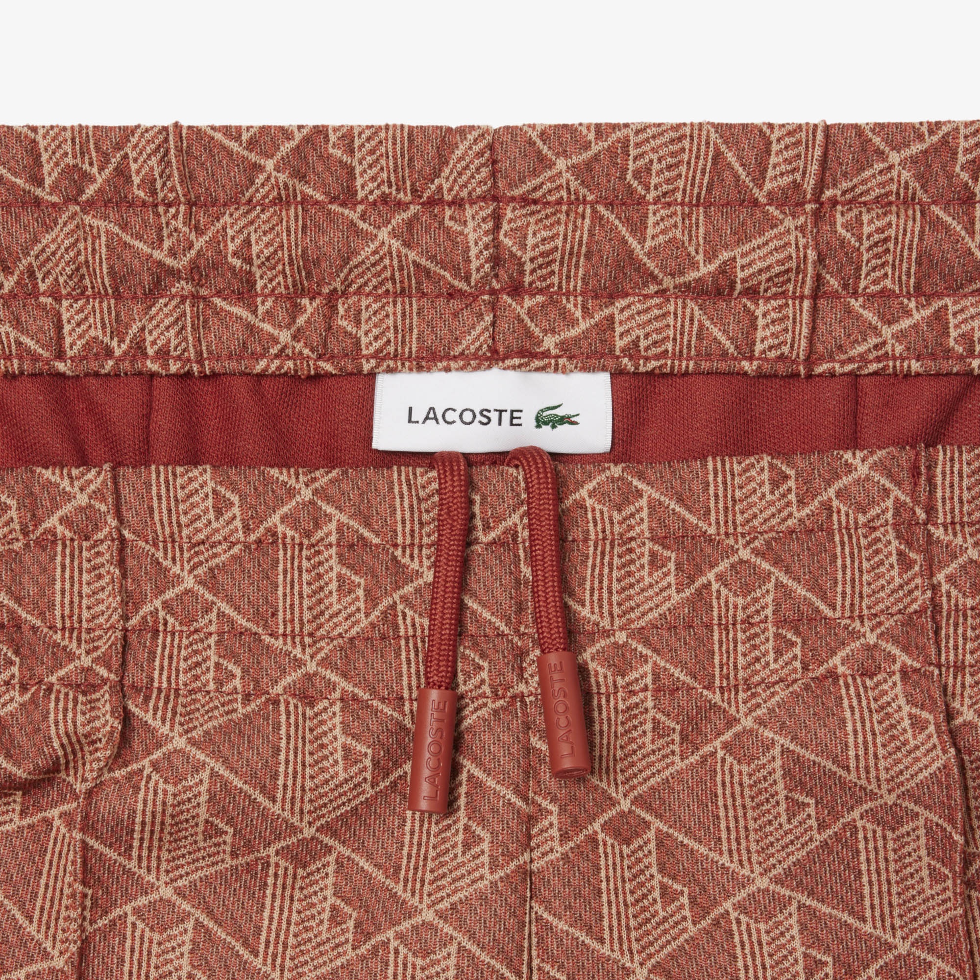 Lacoste Flare Fit Monogram Kadın Bej Eşofman Altı