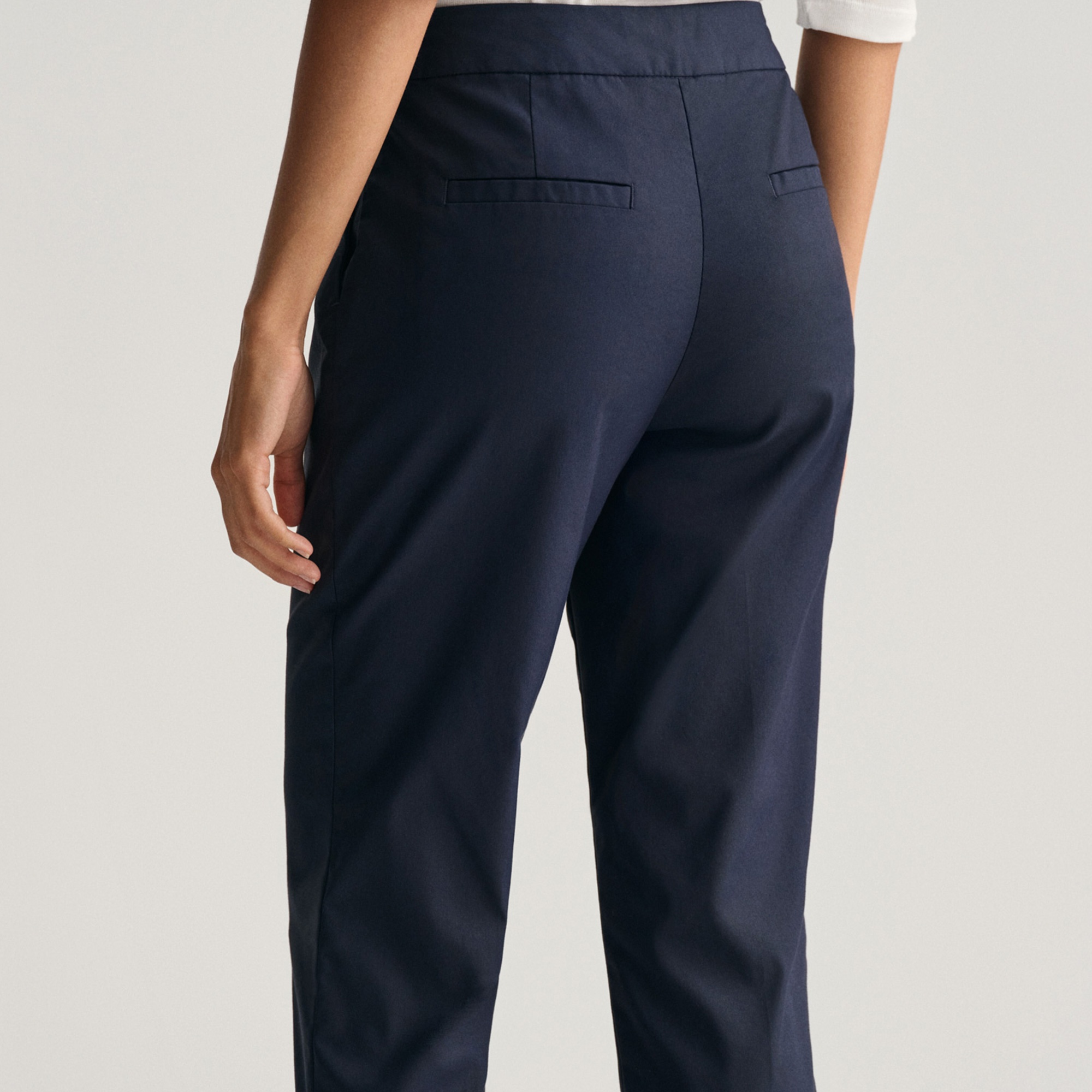 GANT Kadın Lacivert Slim Fit Pantolon