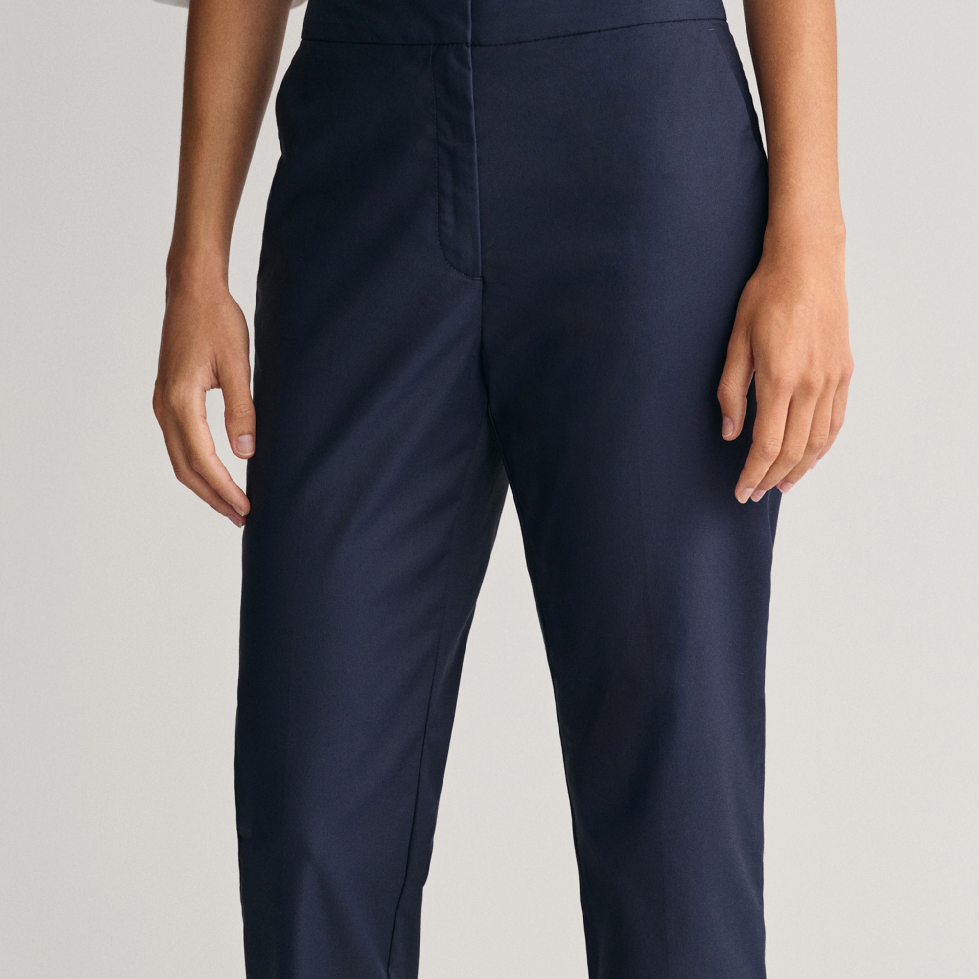 GANT Kadın Lacivert Slim Fit Pantolon