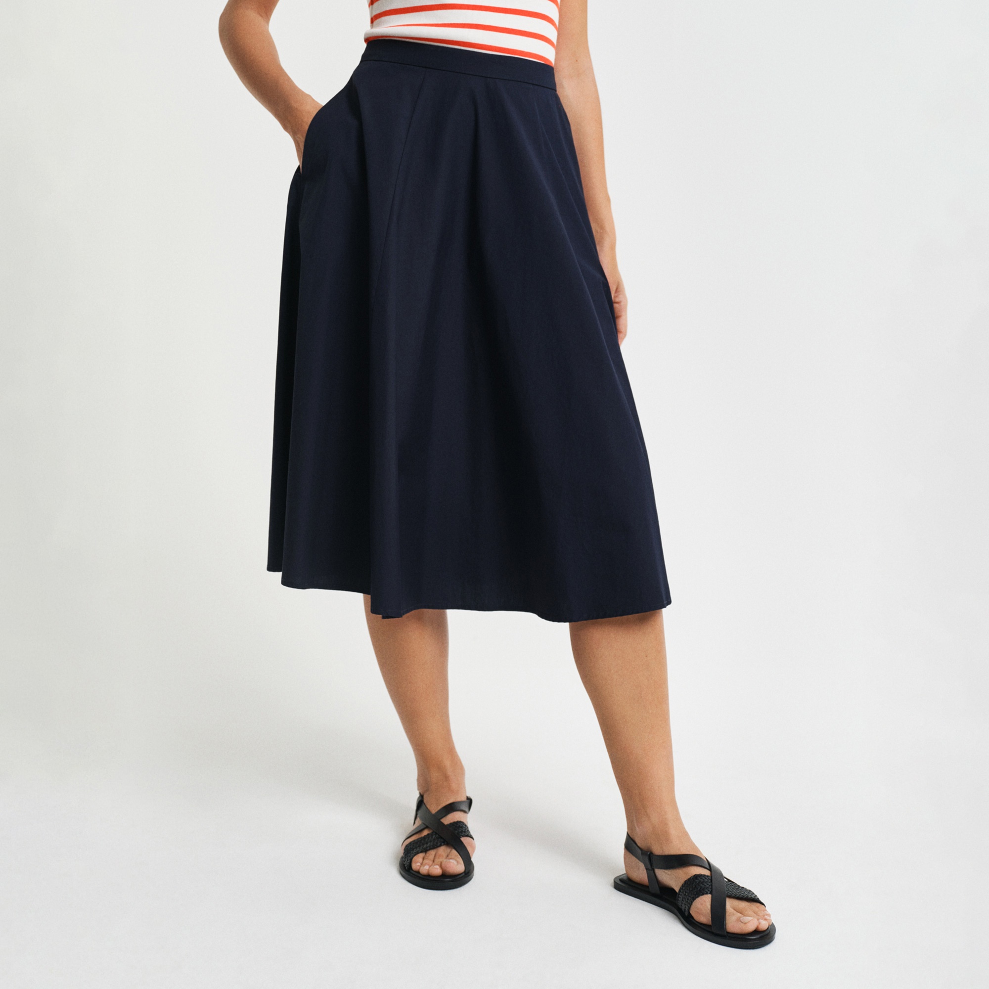 GANT Kadın Lacivert Loose Fit Etek