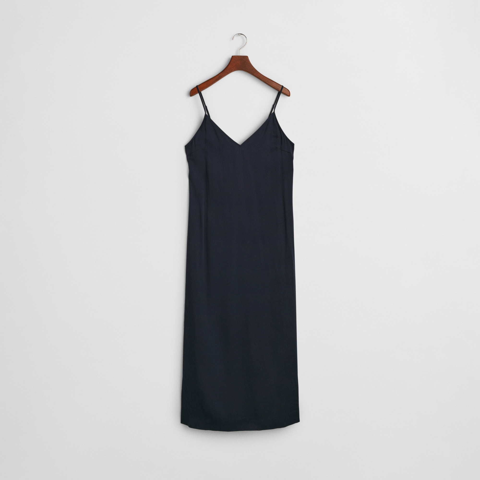 GANT Kadın Lacivert Regular Fit V Yaka Elbise