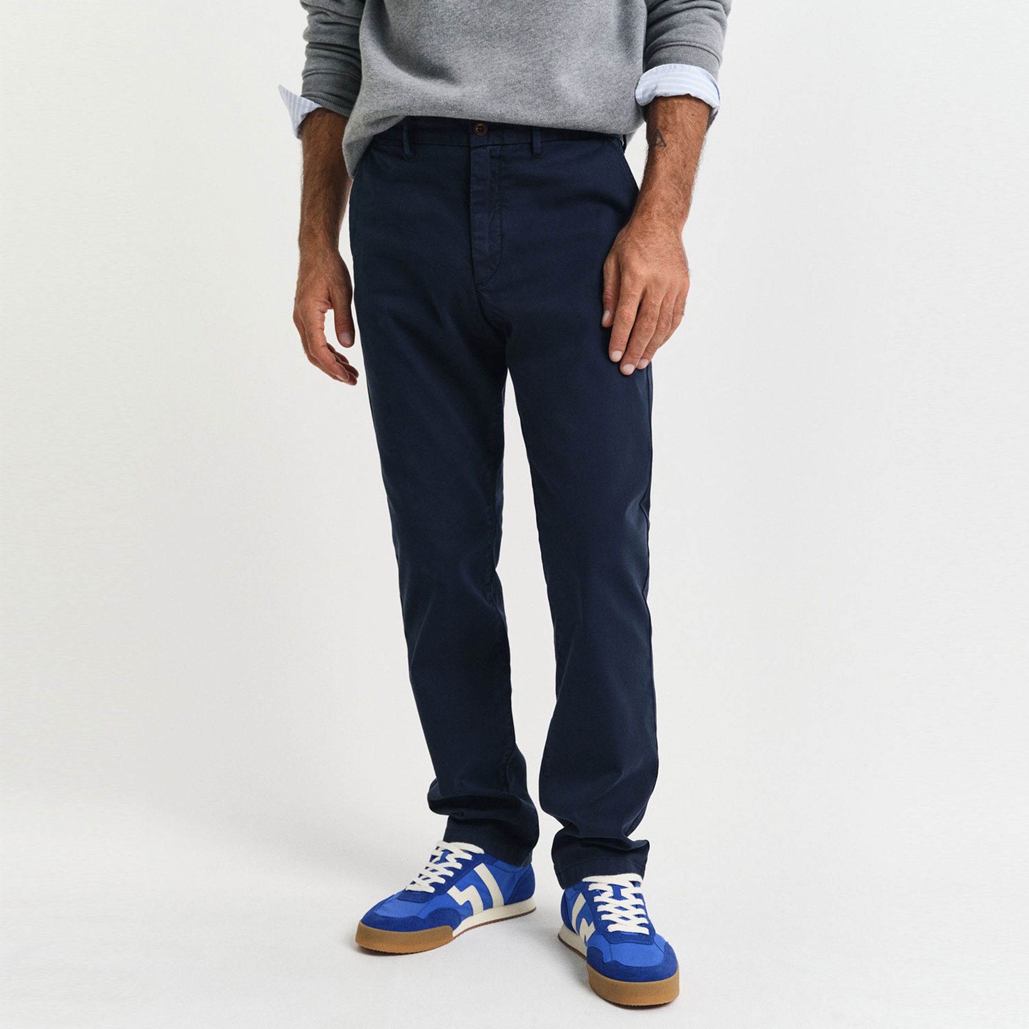 GANT Erkek Lacivert Slim Fit Pantolon