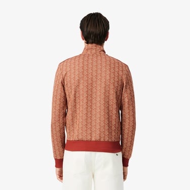  Lacoste Relaxed Fit Monogram Erkek Kahverengi Eşofman Üstü