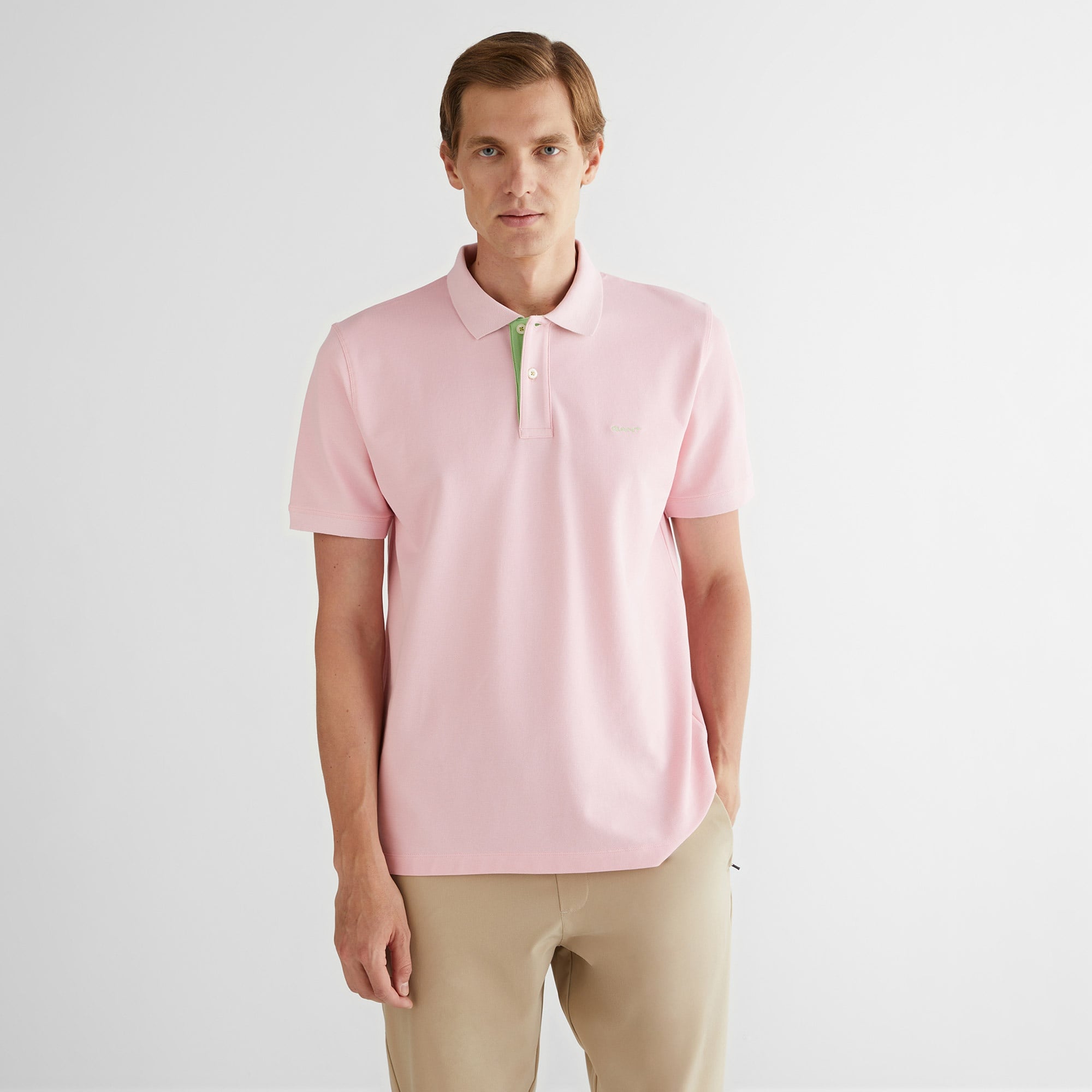 GANT Erkek Pembe Regular Fit Polo