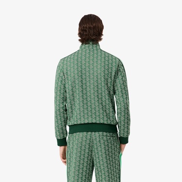  Lacoste Paris Full Zip Erkek Yeşil Eşofman Üstü